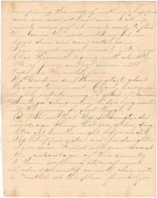 Letter Joe Bucklin to Louis about Jennie sick 5-15-1893 page 3